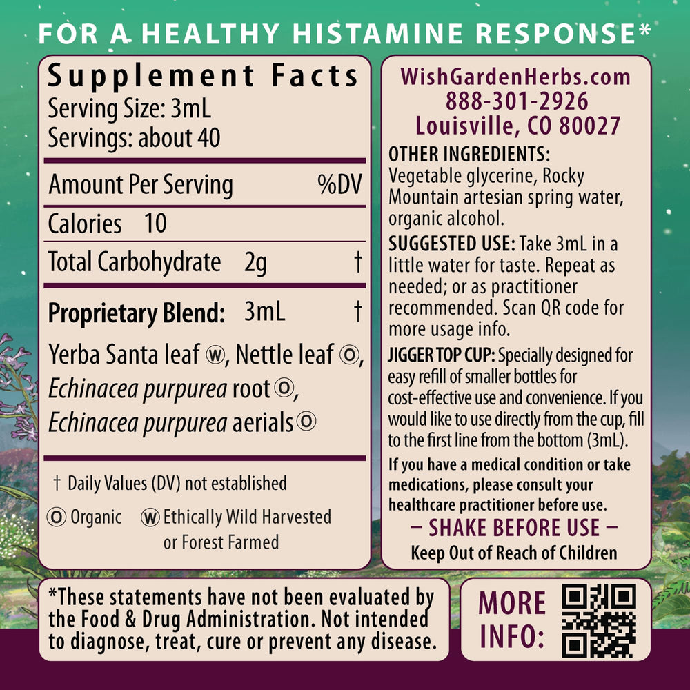 WishGarden Kick-Ass Allergy for Pregnancy dropper used for on-the-go dosing.