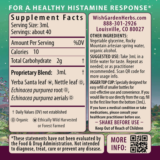 WishGarden Kick-Ass Allergy for Pregnancy dropper used for on-the-go dosing.