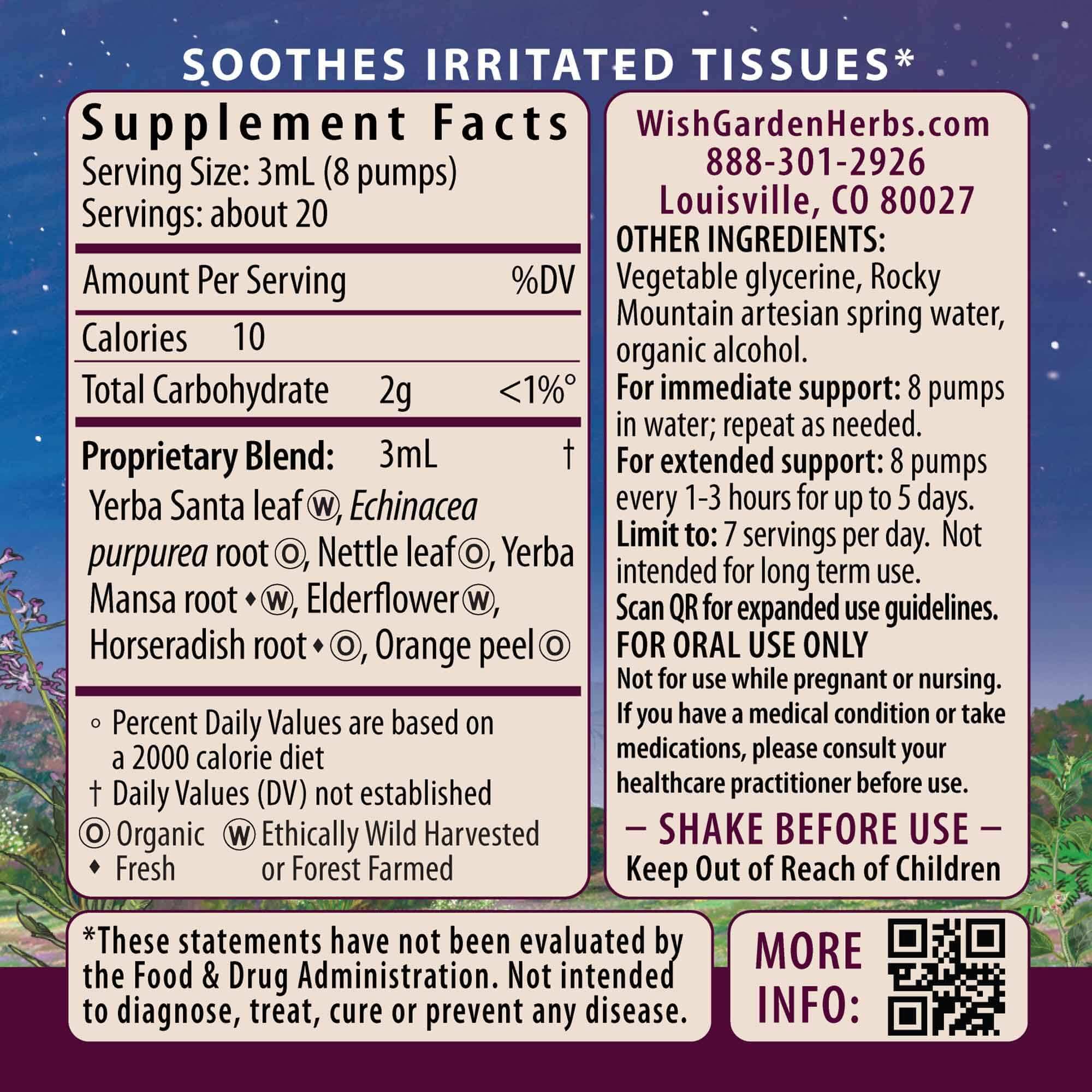 WishGarden Kick-Ass Allergy & Sinus 3ml dosing in water shows rapid absorption.