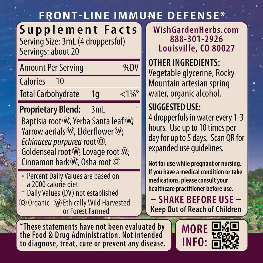 WishGarden Kick-Ass Immune Activator drops shown for on-the-go use