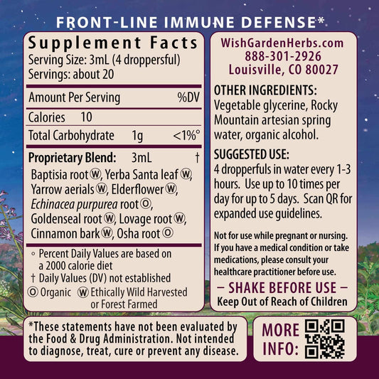 WishGarden Kick-Ass Immune Activator drops shown for on-the-go use
