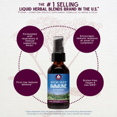 WishGarden Kick-Ass Immune Activator label close-up featuring ingredients