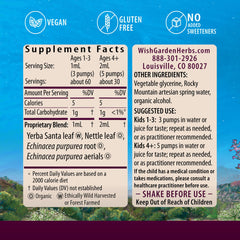 WishGarden Kick-It Allergy for Kids dropper enables precise, easy servings.