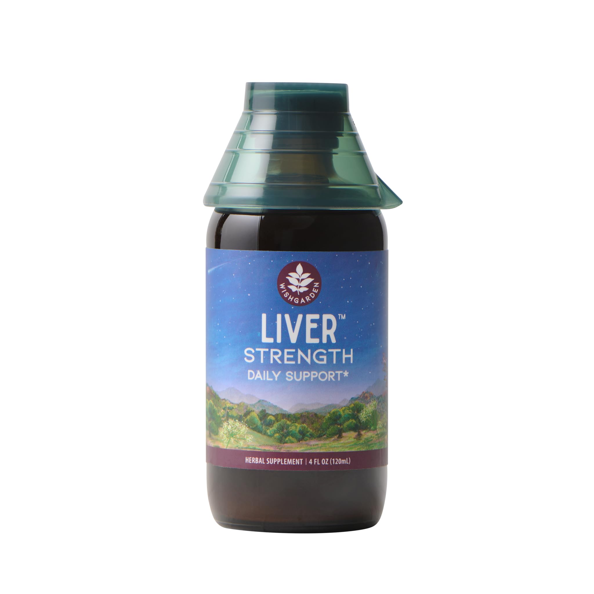 WishGarden Liver Strength Tonic bottle front showing label for liver support