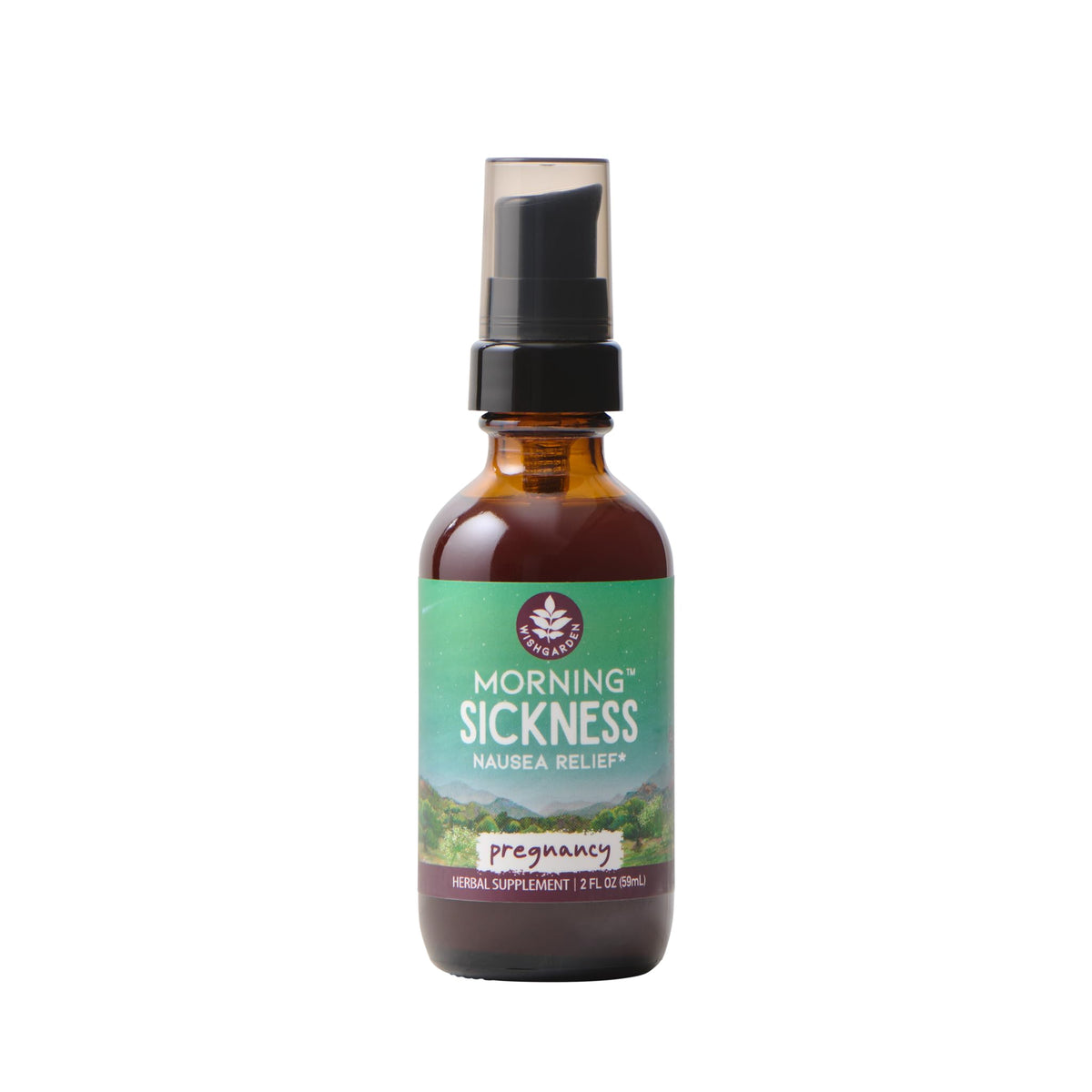 WishGarden Morning Sickness bottle pour for easy, on-the-go relief.