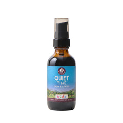 WishGarden Quiet Time for Kids bottle close-up, natural calming tincture for children.