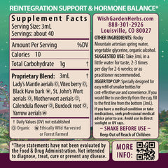 WishGarden ReBalance dropper dispenses tincture for flexible dosing and quick absorption.