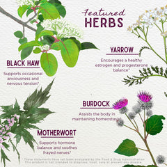 WishGarden ReBalance organic ingredients close-up emphasizes non-GMO vegan formulation.