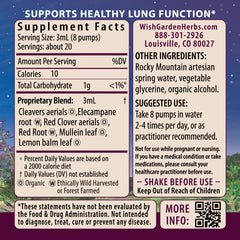 WishGarden Respiratory Strength drops shown for precise 3 mL dosing