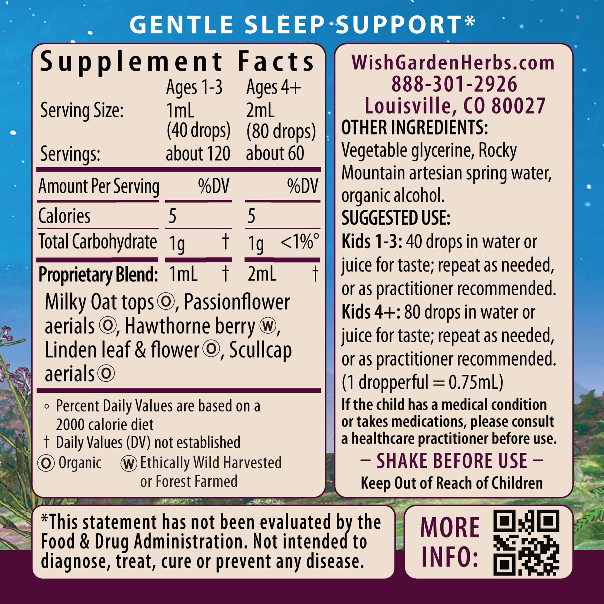 Sleepy Nights for Kids dropper-dosing scene showing customizable bedtime amounts