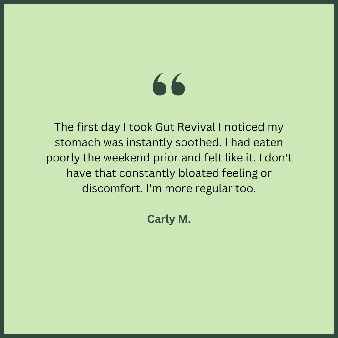 With Meraki Co. Gut Revival scene promoting daily digestive wellness and microbiome balance.