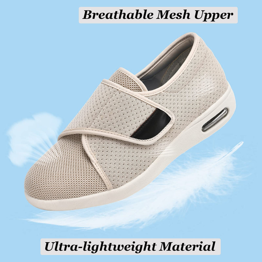 W&LESVAGO breathable inner lining keeps feet cool during walks.