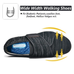 Wlesvago women's adjustable-closures walking shoe with customizable fit.