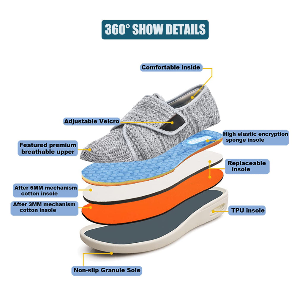 W&LESVAGO removable insole enables quick customization for swelling