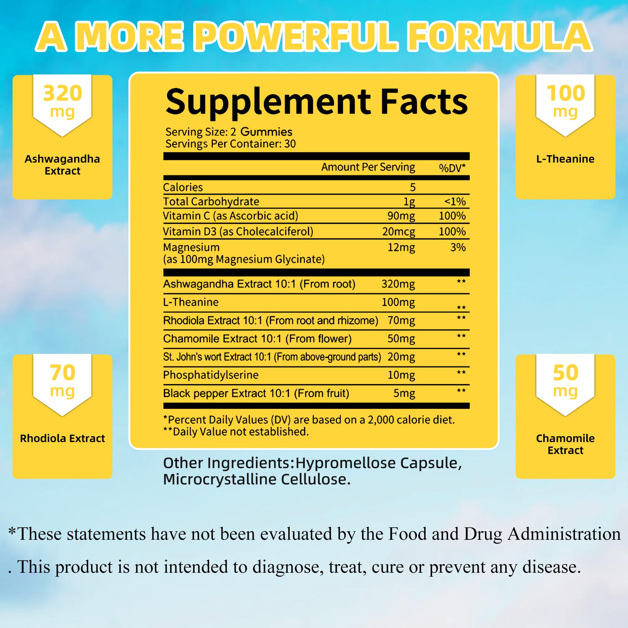 Wllbdloig cortisol gummies with ashwagandha jar for balanced mood