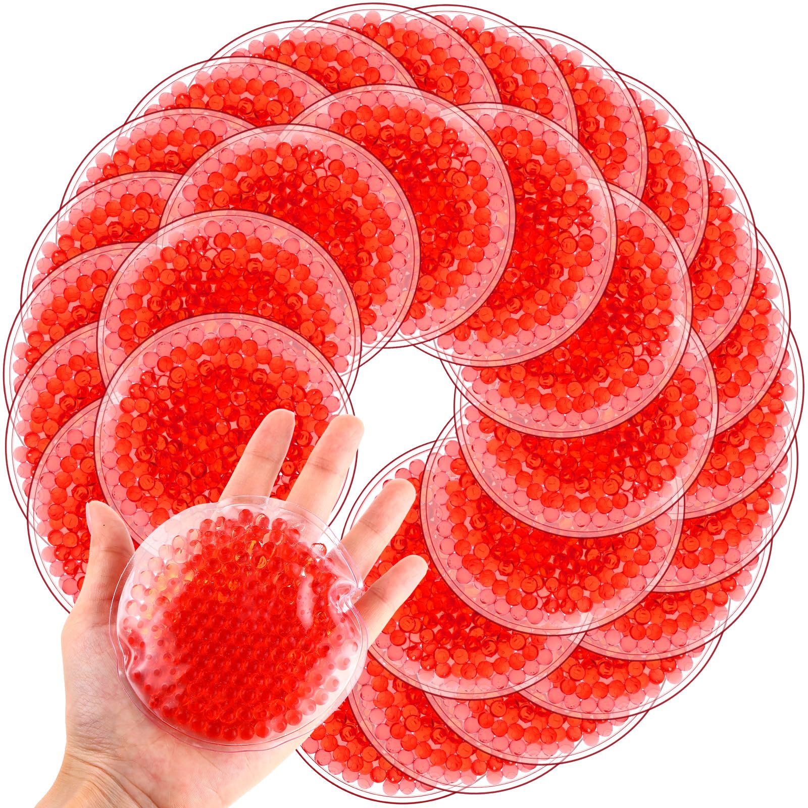 Woanger Boo Boo Ice Pack round red for bumps and swelling relief