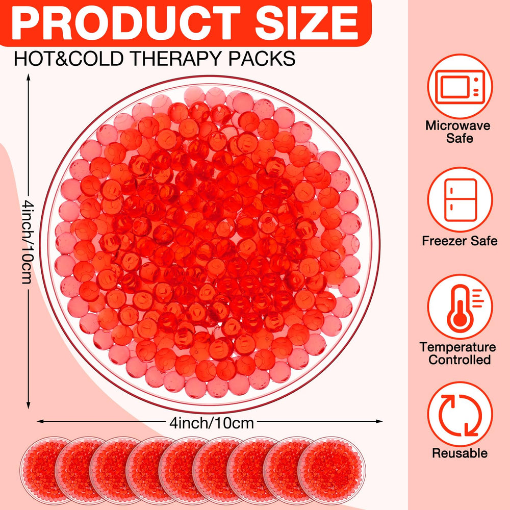 Woanger round red ice pack 10x10 cm for tired eyes cooling