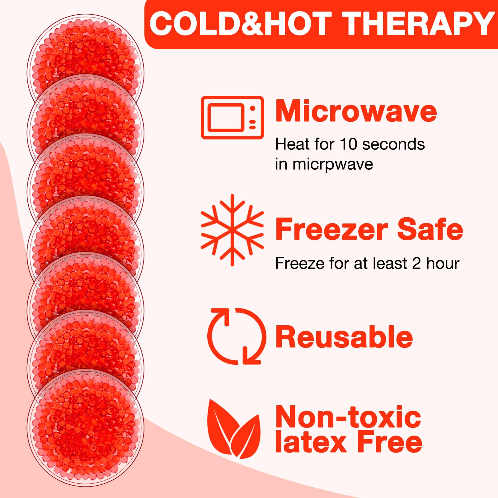 Woanger wisdom teeth ice pack round red for soothing relief