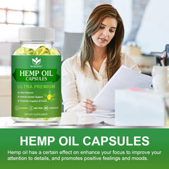 WOGORGT Hemp Oil Capsules packaging flatlay signals premium quality