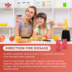 WOGORGT ingredients label emphasizes D3, K2 and calcium support