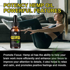 WOGORGT Organic Hemp Oil amber glass bottle signals premium quality