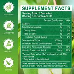 WOGORGT Sea Moss extract gummies highlight minerals for energy and digestion.