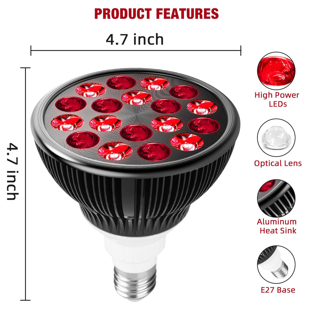 wolezek 660nm red light emission for surface warming and comfort.