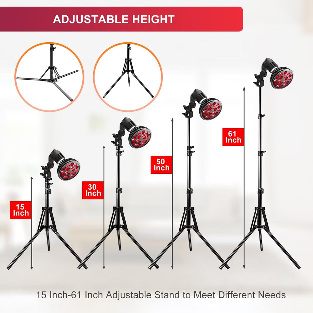Wolezek LED red light lamp dual-wavelength LEDs offer versatile options.
