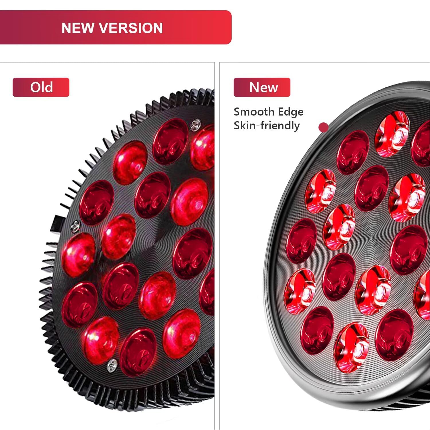 Wolezek LED red light lamp fully assembled on desk for focused tasks.