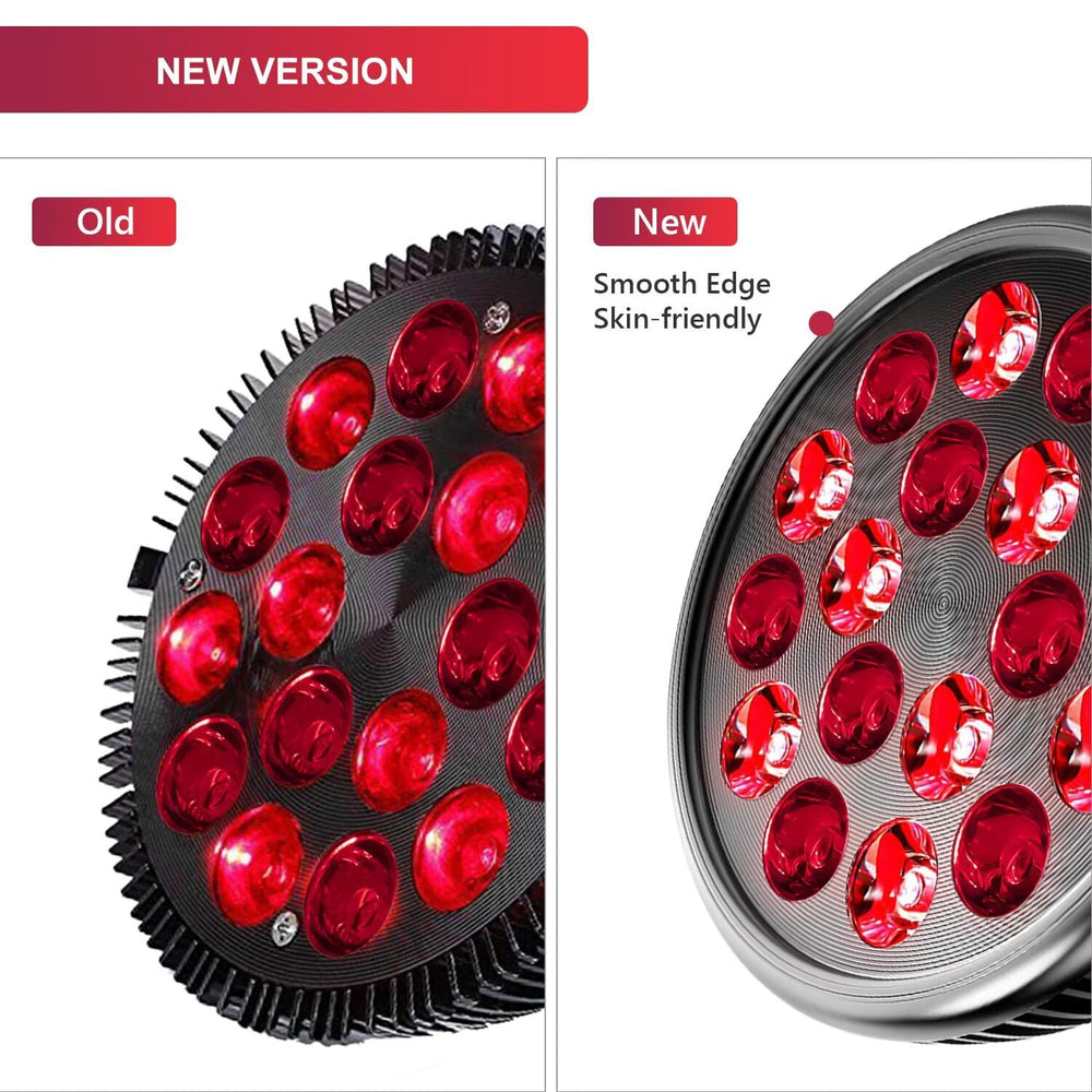 Wolezek LED red light lamp fully assembled on desk for focused tasks.