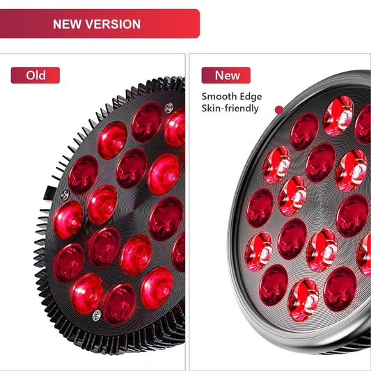 Wolezek LED red light lamp fully assembled on desk for focused tasks.
