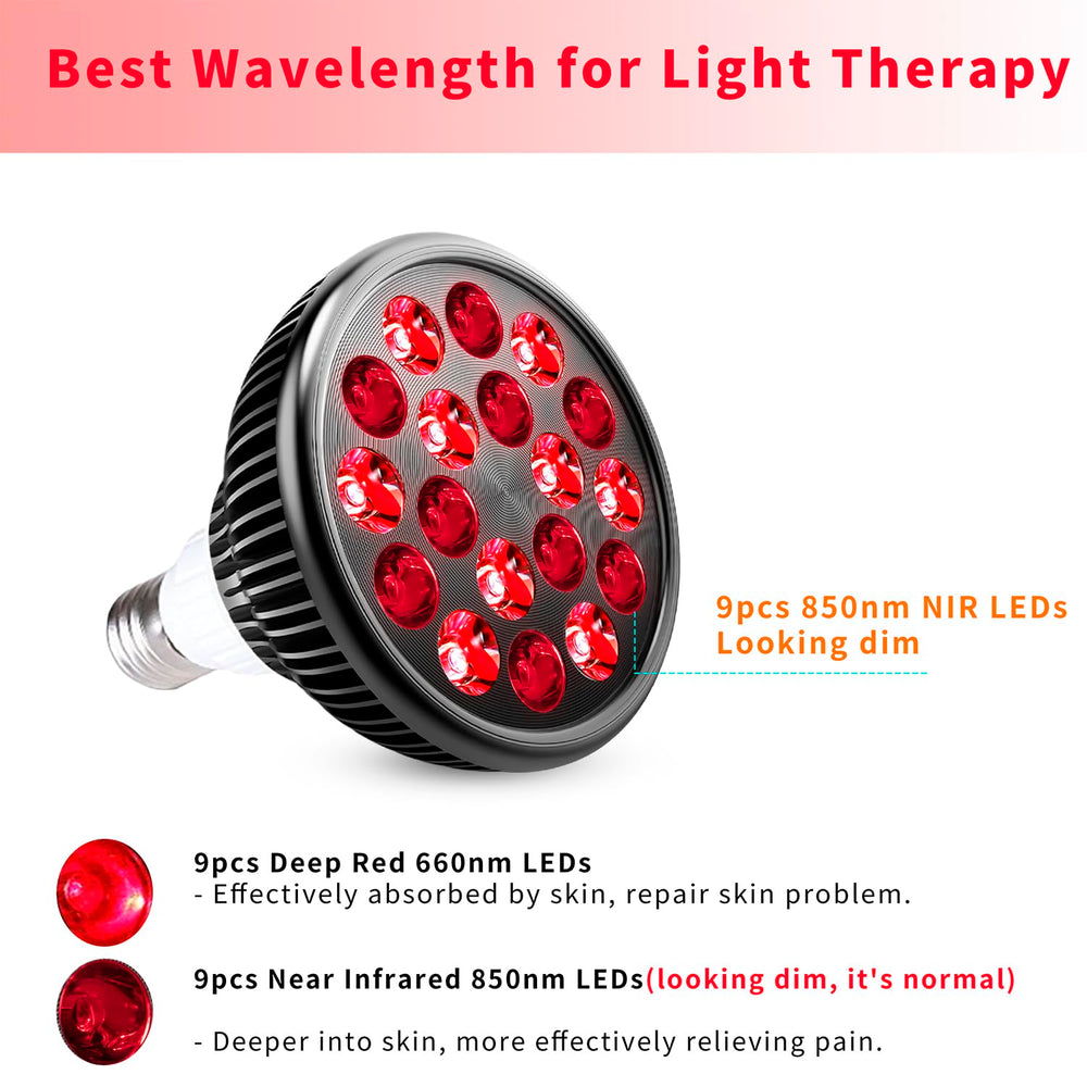 wolezek red light therapy bulb for knee targets joints with infrared warmth
