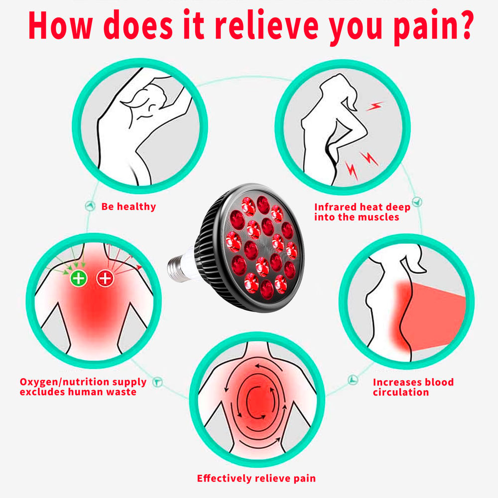 wolezek neck focused red light bulb adds infrared warmth for neck care