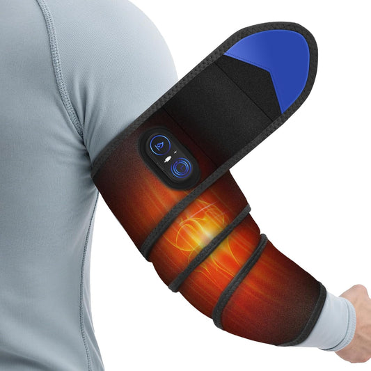 WoloyHeatie arm wrap delivers cordless warmth around the elbow for targeted relief.