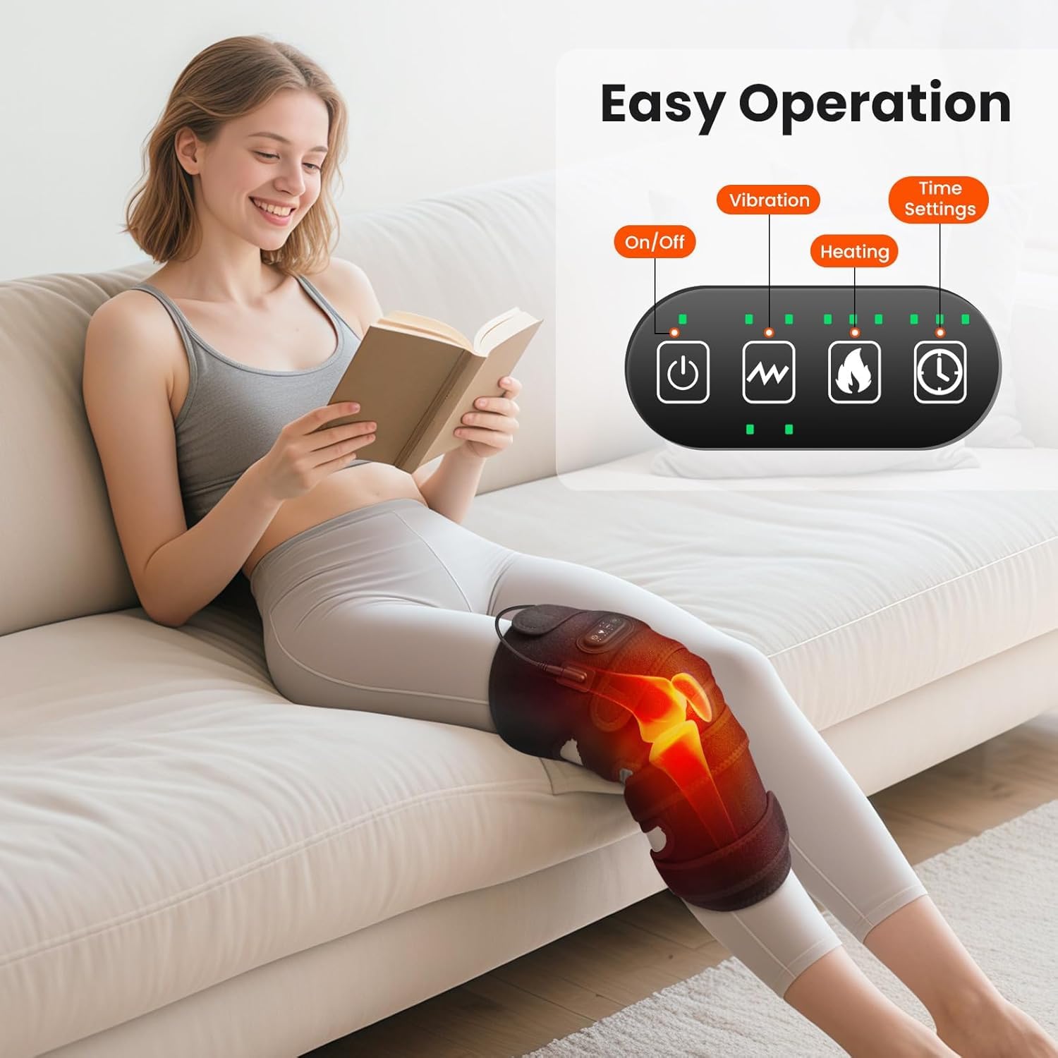 WoloyHeatie auto-shutoff timer ensures safe operation and energy efficiency.