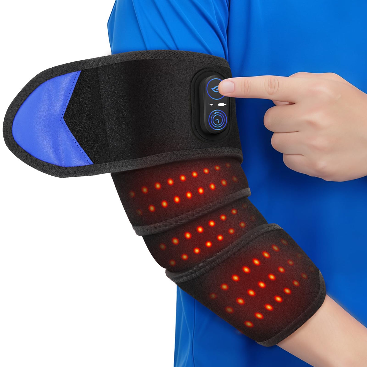 WoloyHeatie cordless arm heating pad wrap providing targeted warmth for arm recovery.