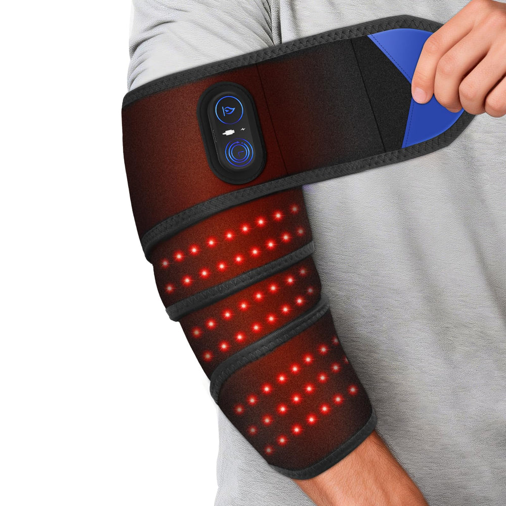 WoloyHeatie elbow pain relief through heat therapy during workouts.
