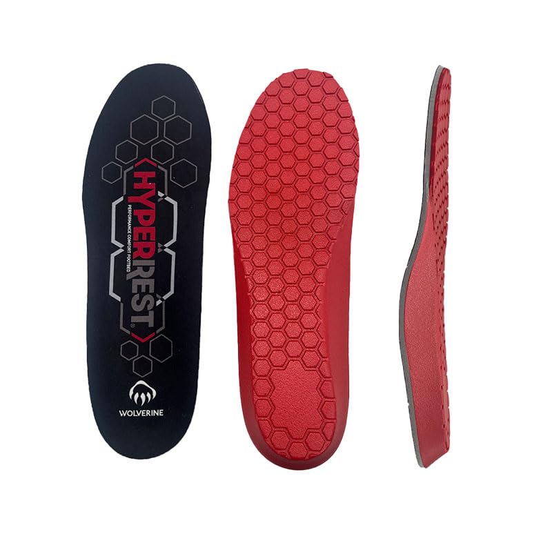 Wolverine HyperREST insoles with round-toe cushioning for all-day boot comfort