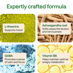 Wonder Family Ashwagandha Complex bottle back showing ingredients and non-GMO claim.