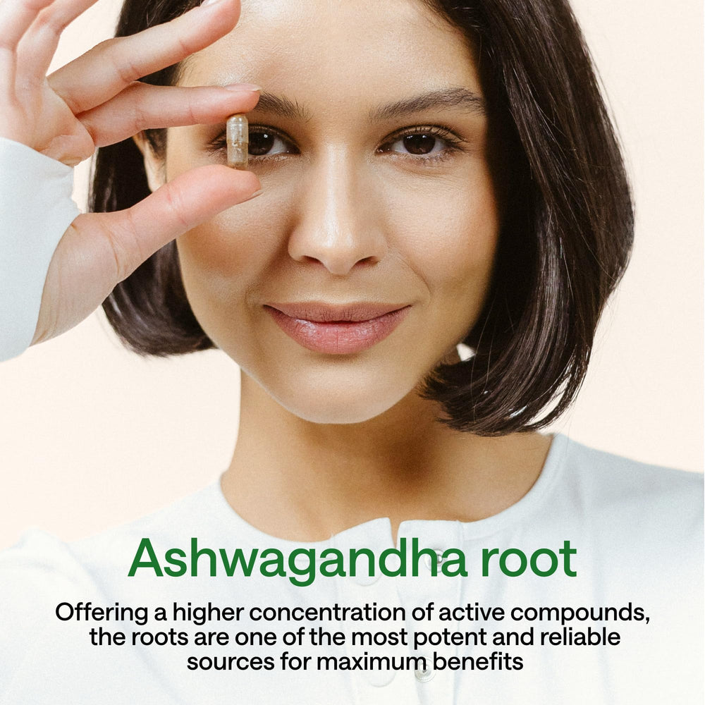 Wonder Family Ashwagandha Complex GABA and L-theanine graphic emphasis.