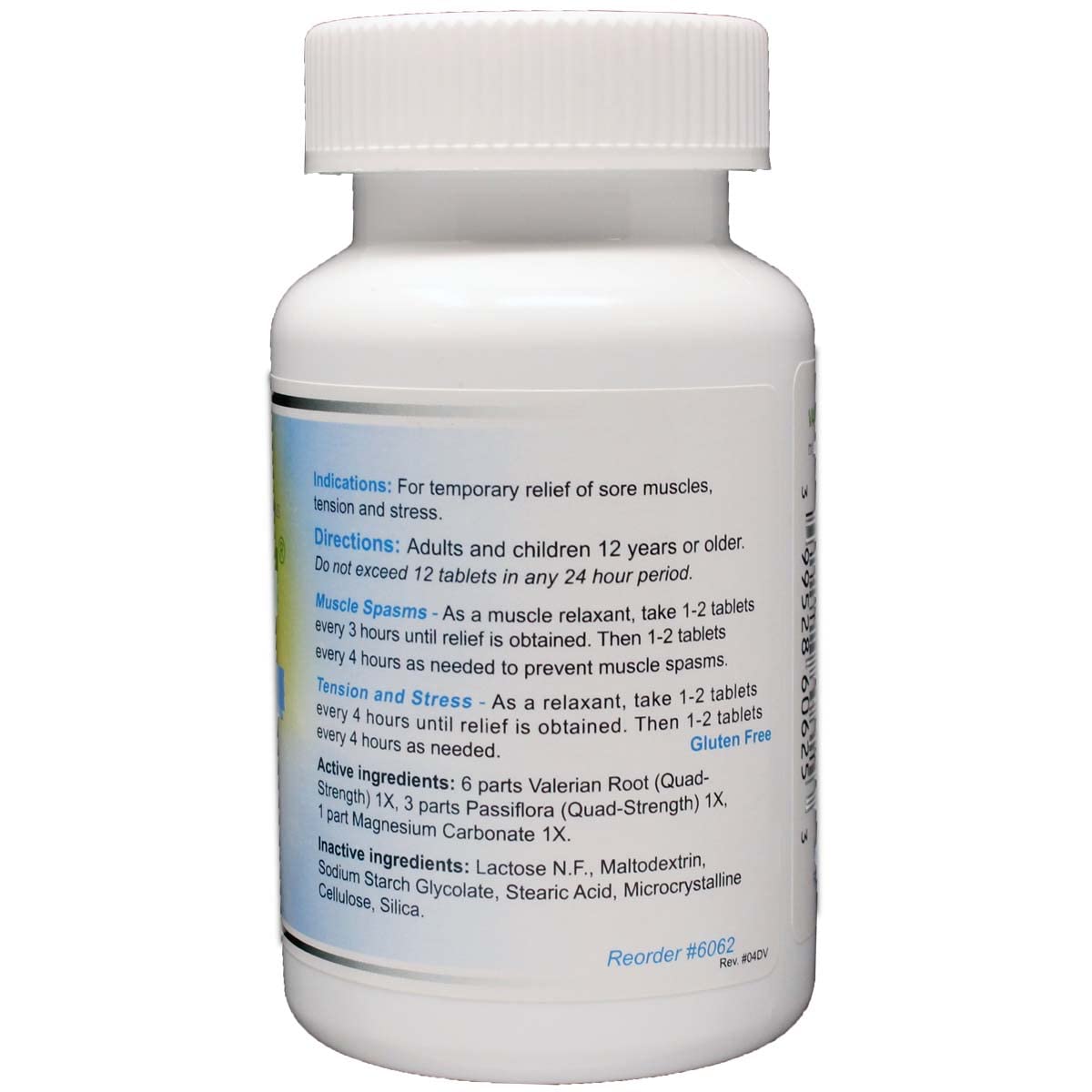 Wonder Laboratories Valerian ingredients close-up featuring magnesium, passion flower, and valerian root.