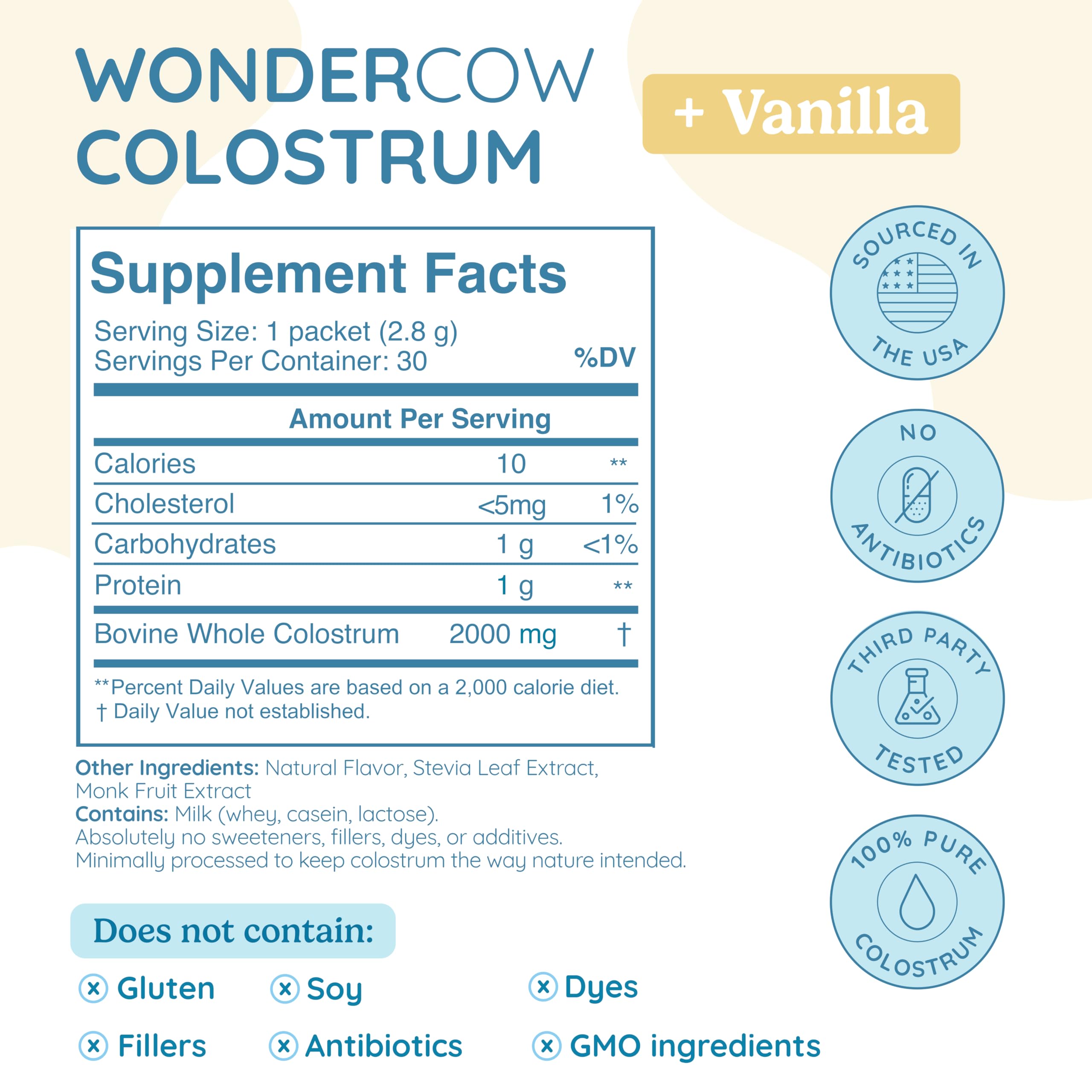 WonderCow to-go packets on desk for convenient daily use