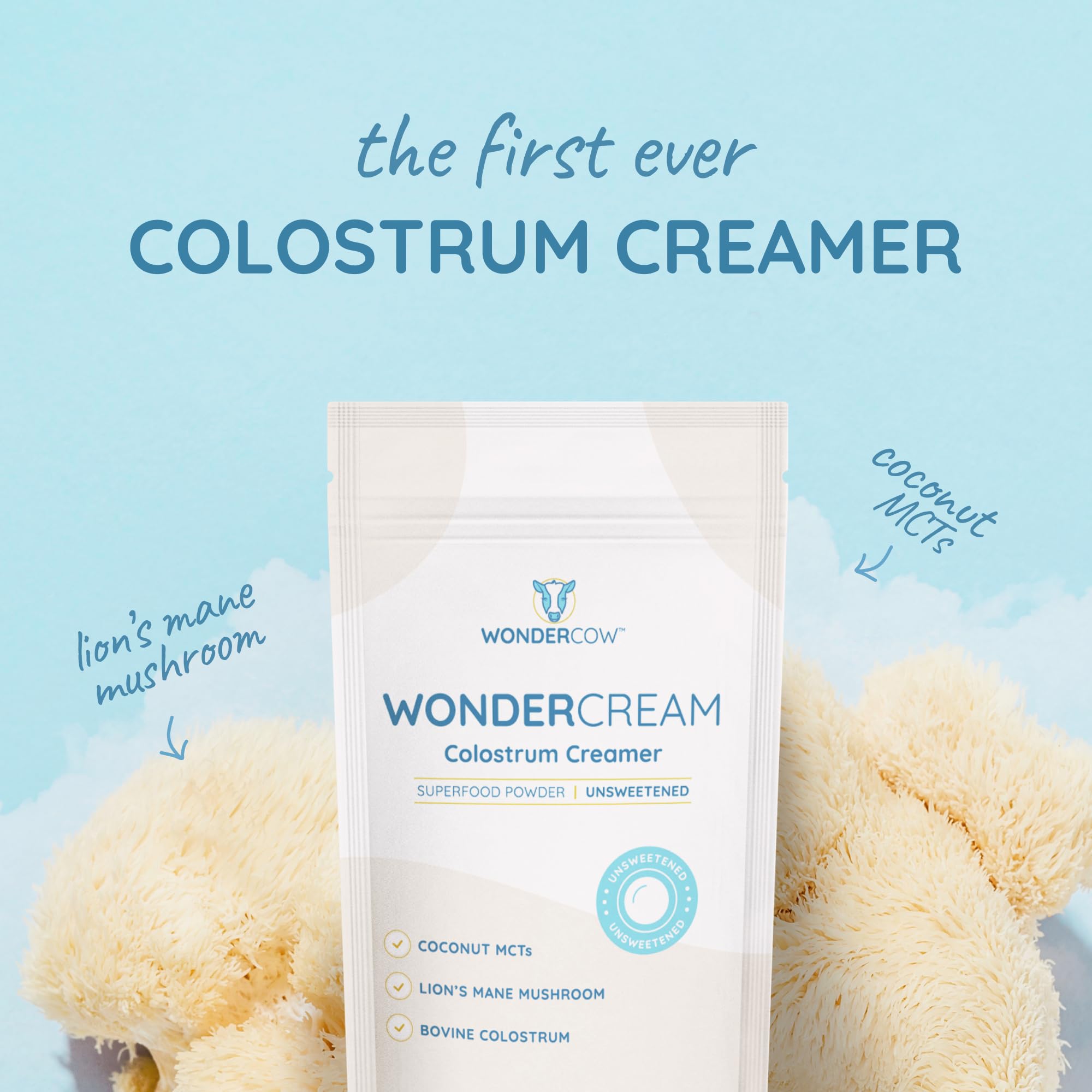 WONDERCOW WonderCream stirred into tea for a creamy, unsweetened option.