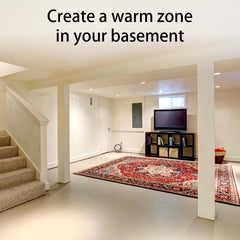 Woo Warmer spread under carpet covers large area evenly