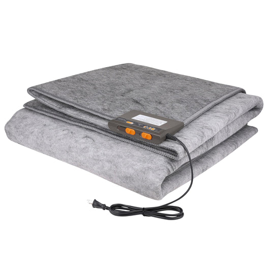 Woo Warmer under rug setup demonstrates warm floor comfort without central heating