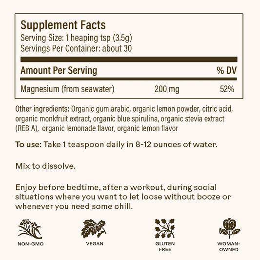 Wooden Spoon Herbs Magic Magnesium Blue Lemonade pour demonstrates easy mixing.