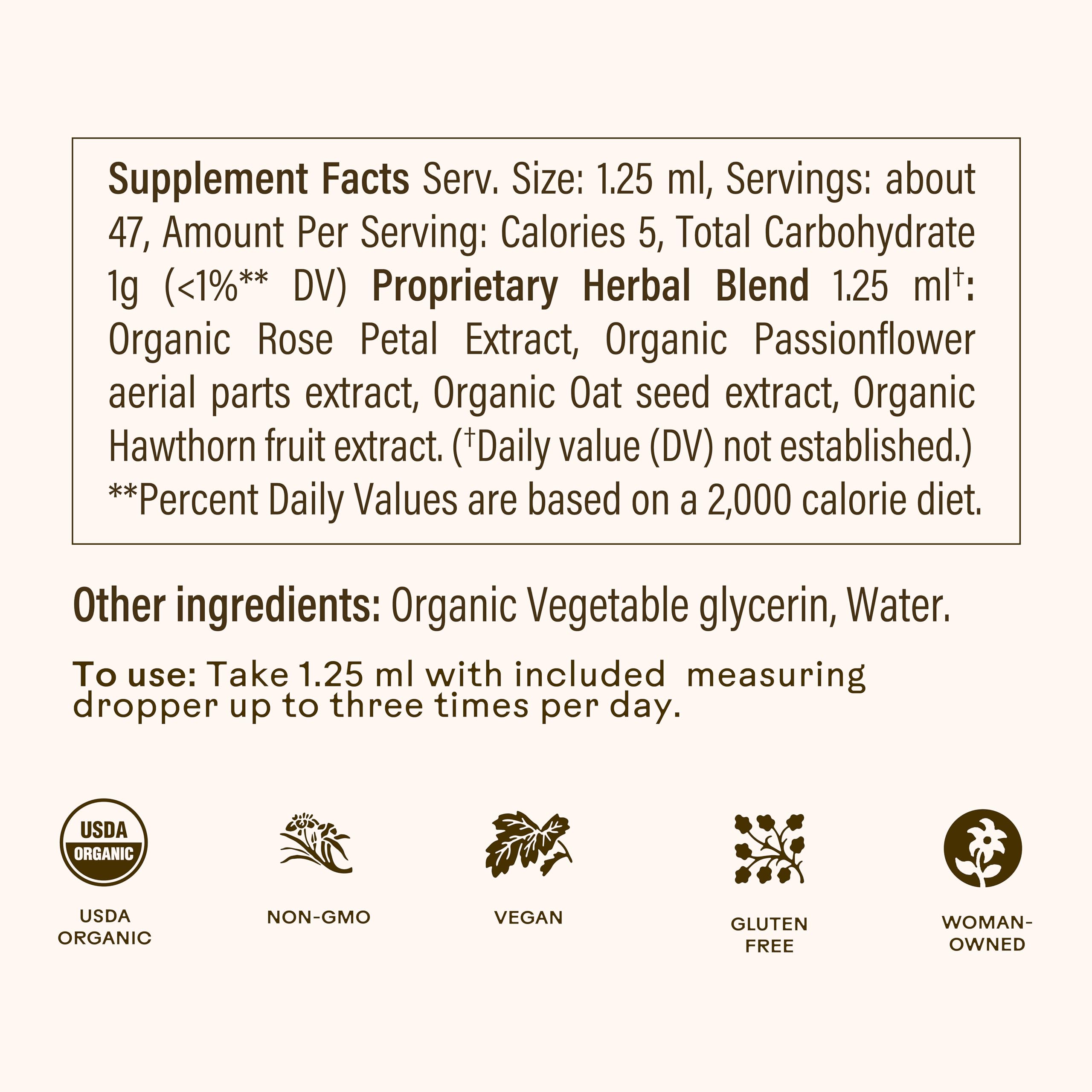 Wooden Spoon Herbs Provence Rose Petal label suggests calming sensory notes