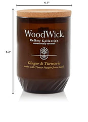 WoodWick burn time 45-75 hours for extended fragrance enjoyment