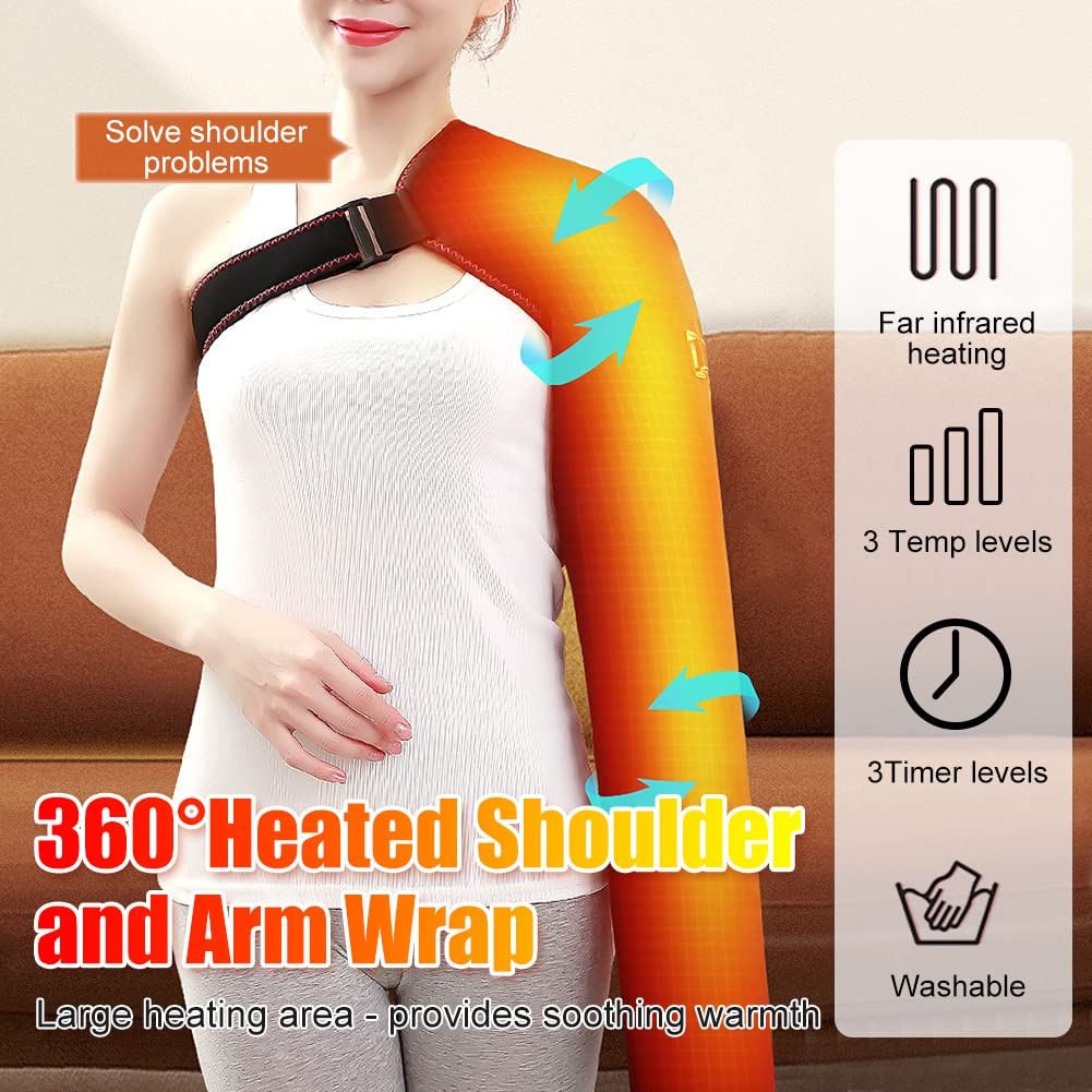 WOOLALA ultra-long-wrap-coverage provides full-coverage heat from shoulder to hand.