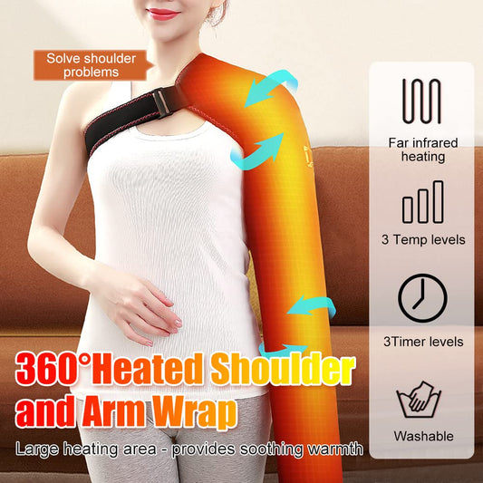 WOOLALA ultra-long-wrap-coverage provides full-coverage heat from shoulder to hand.